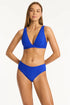 Sea Level Honeycomb Longline Bra Top